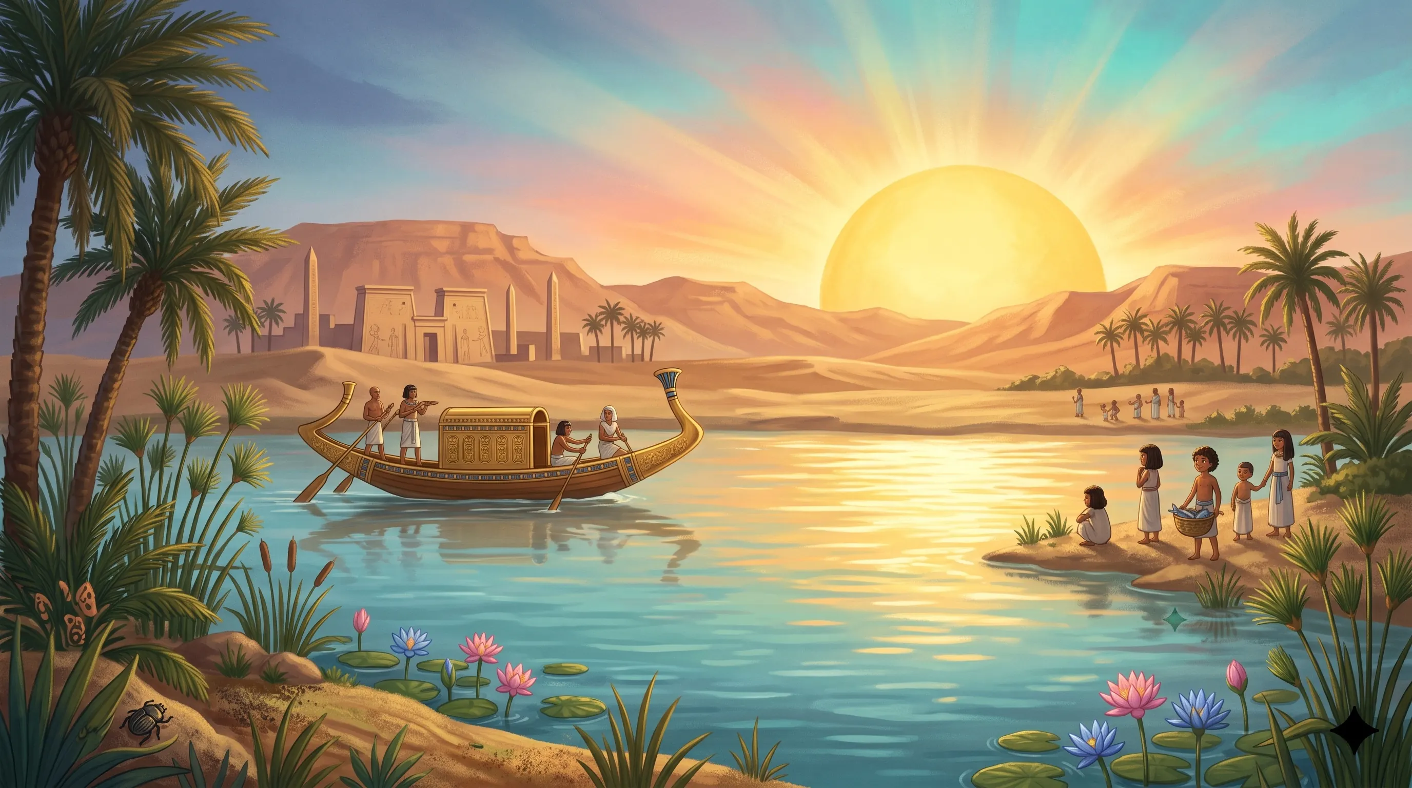 قوارب من نباتات النهر