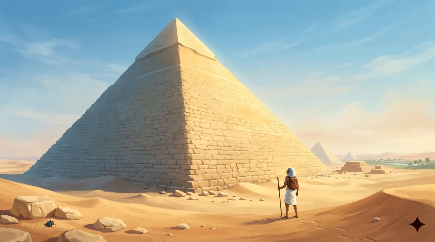 The Magic Staircase to the Sky: The Shape of the Pyramid